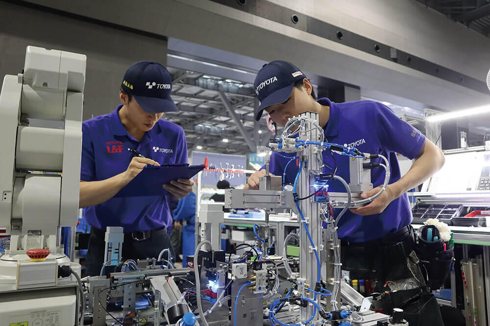 Associates participating in a national skills competition