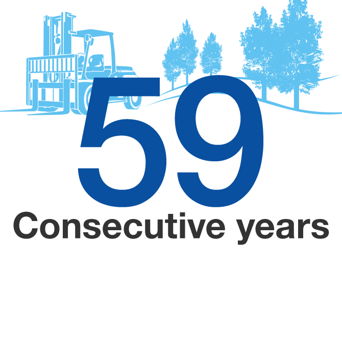 59 Consecutive years